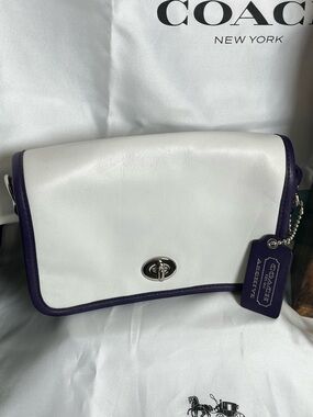 Coach Legacy Archival Two-Toned Leather Penny Crossbody Bag